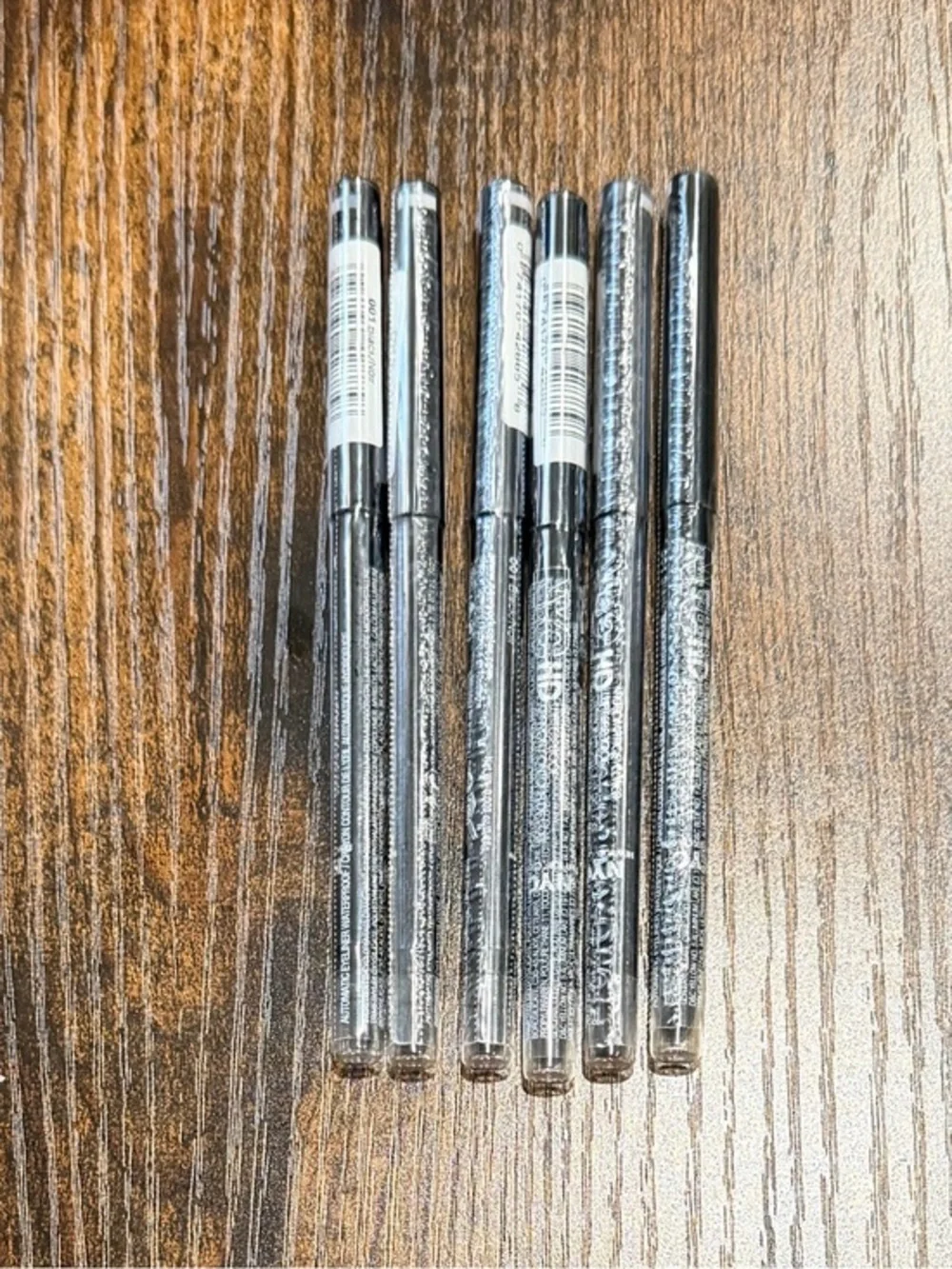 NYC Black HD Eyeliner Pencils - Set of 6 waterproof